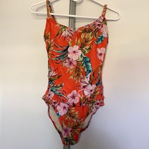 Bright orange bathing suit